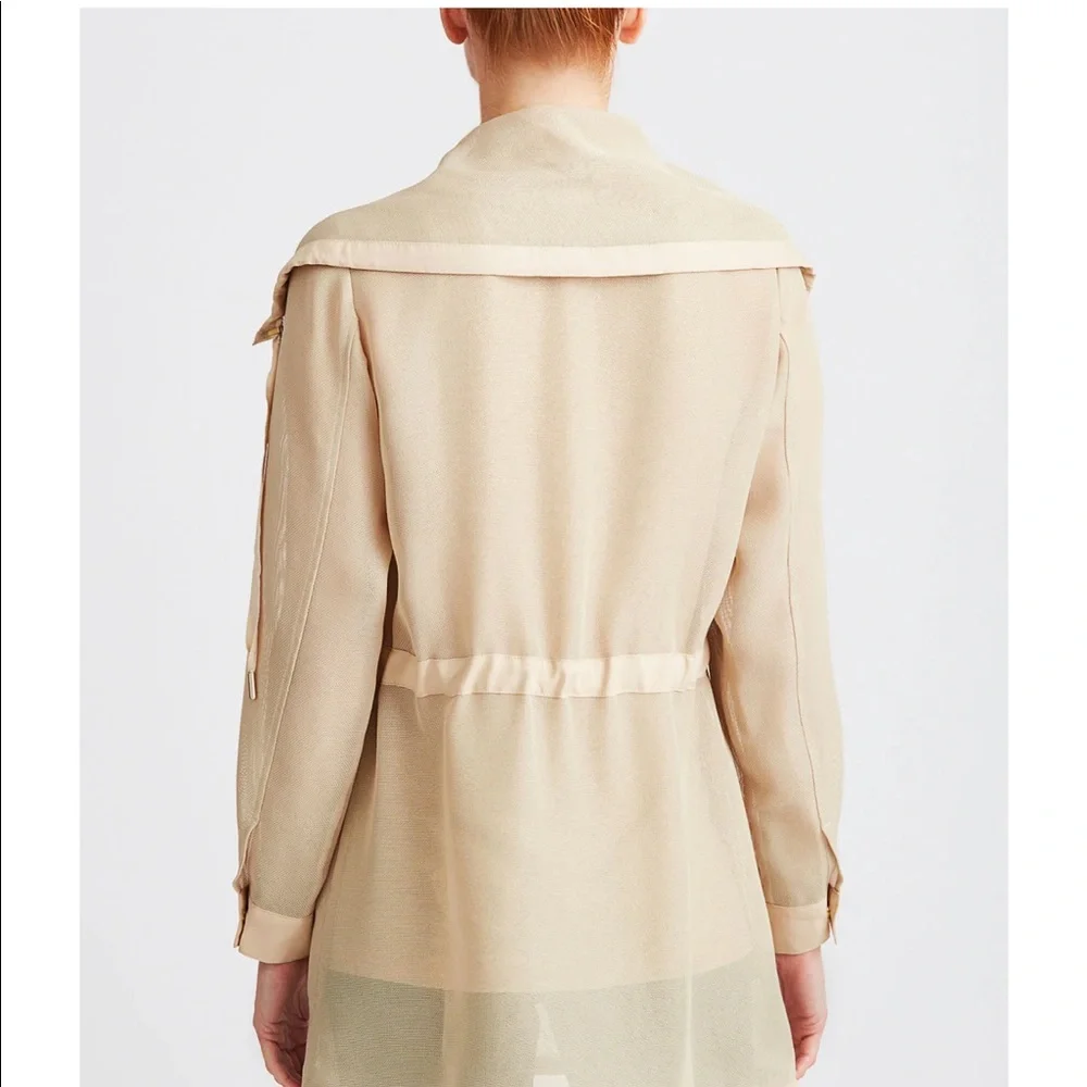 Etcetera Avian Mesh Lightweight Beige Jacket Size 14 - Picture 6 of 12